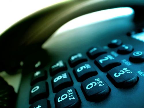 Business telephone keypad